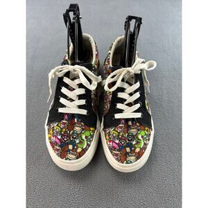 Nintendo Kids Shoes Sz‎ 5 Super Mario Ground Up Shoes Kids Low Canvas Black